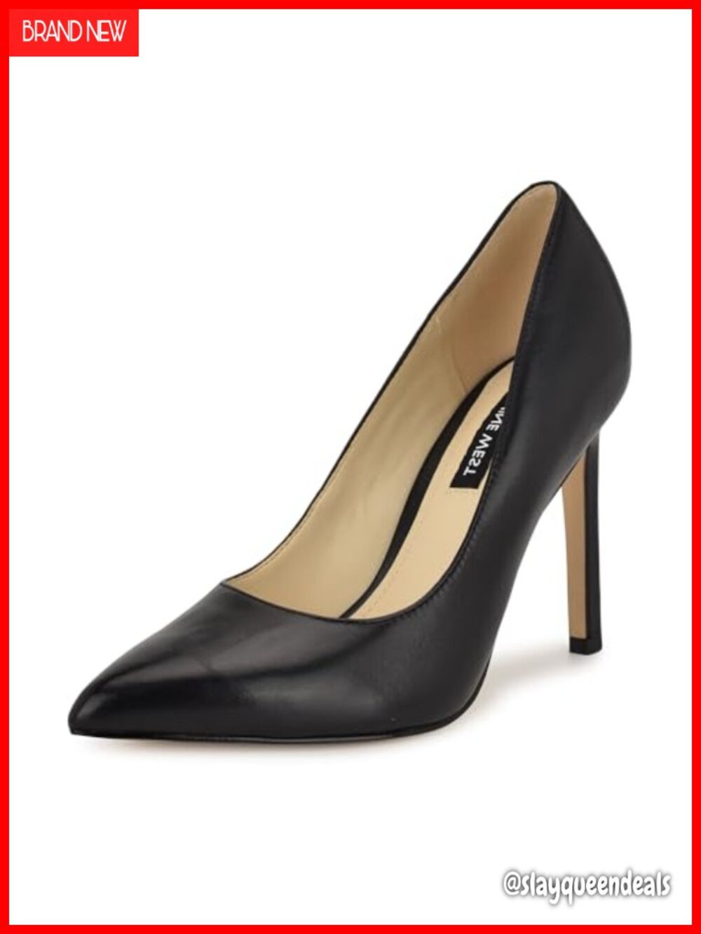 Pointed Toe Stiletto Heel Dress Pump with Covered Heel Slip-On